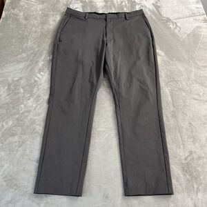 Ministry Of Supply Pants Mens 36 Gray Primeflex Dress Stretch Adjustable